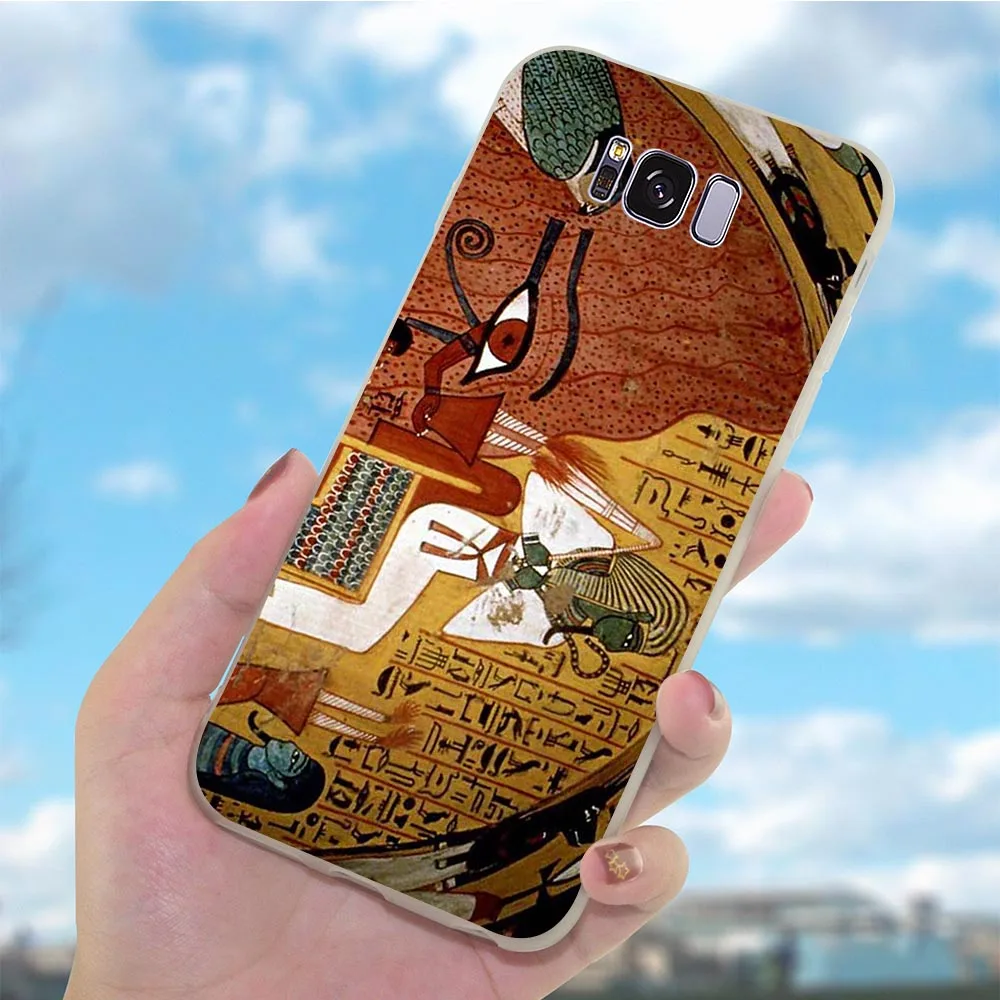 Мягкий ТПУ чехол для телефона Samsung Galaxy A70 Anubis Ankh Фараон A3 A6 Plus A5 A7 A8 A9 A10 A20 A30 A40 A50