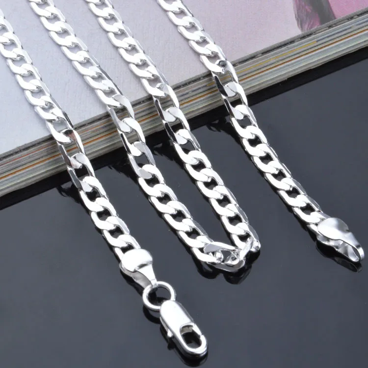 Ожерелье цепочка Figaro 16 24 дюйма * 4 мм|necklace jewelry making|necklace packagingjewelry locket necklace |
