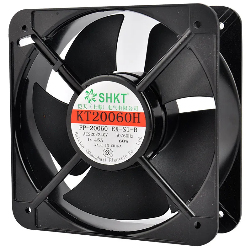 

KT20060H охлаждающий вентилятор 220 в 60 Вт 0.45A промышленный осевой вентилятор сварочный шкаф распределительная коробка охлаждающий вентилятор