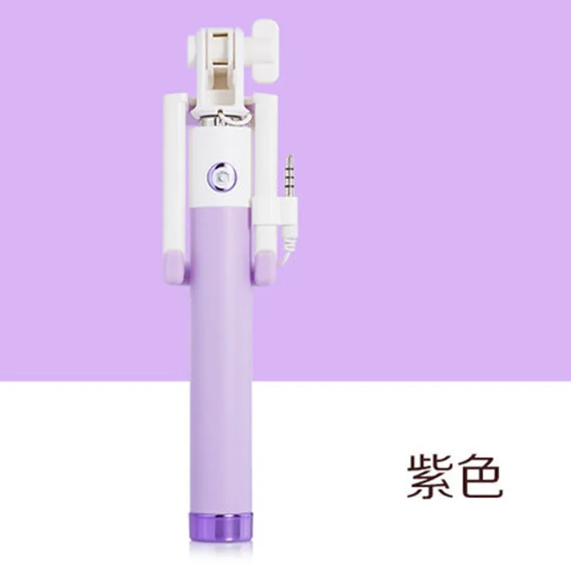 Мини палка для селфи с кнопка проводной силиконовые ручки Монопод универсальный