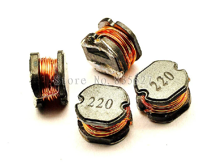 50 шт./лот силовые индукторы SMD CD75 22UH printing 220|power inductor|smd power inductor22uh inductor |
