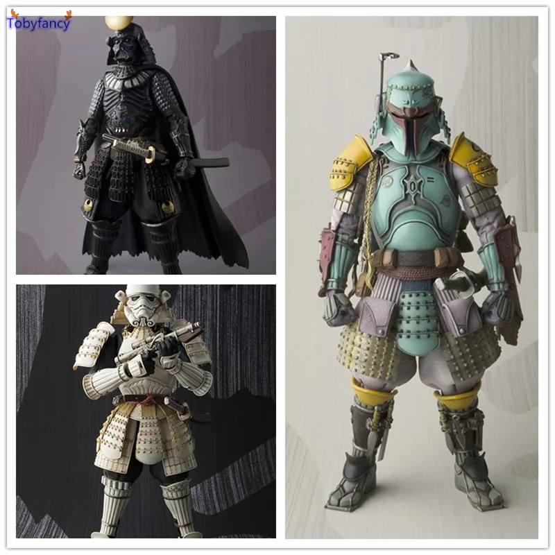 Tobyfancy Star Wars Фигурки штурмовика Дарт Вейдер Боба Фетт sic самурая тайсе 17 см