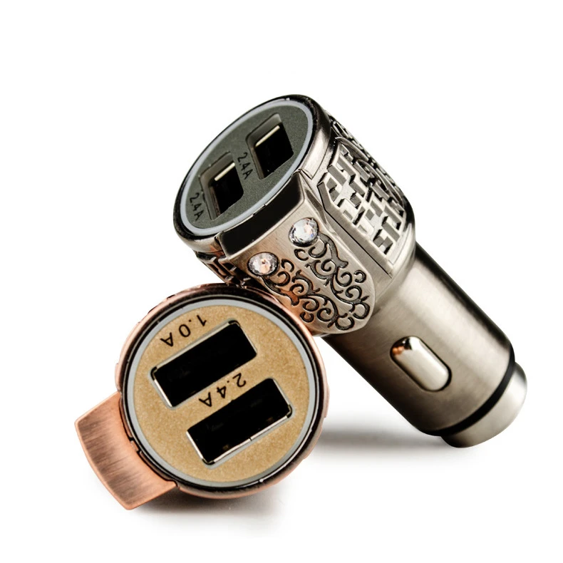 1 шт. автомобильное быстрое зарядное устройство двойной USB безопасности молоток