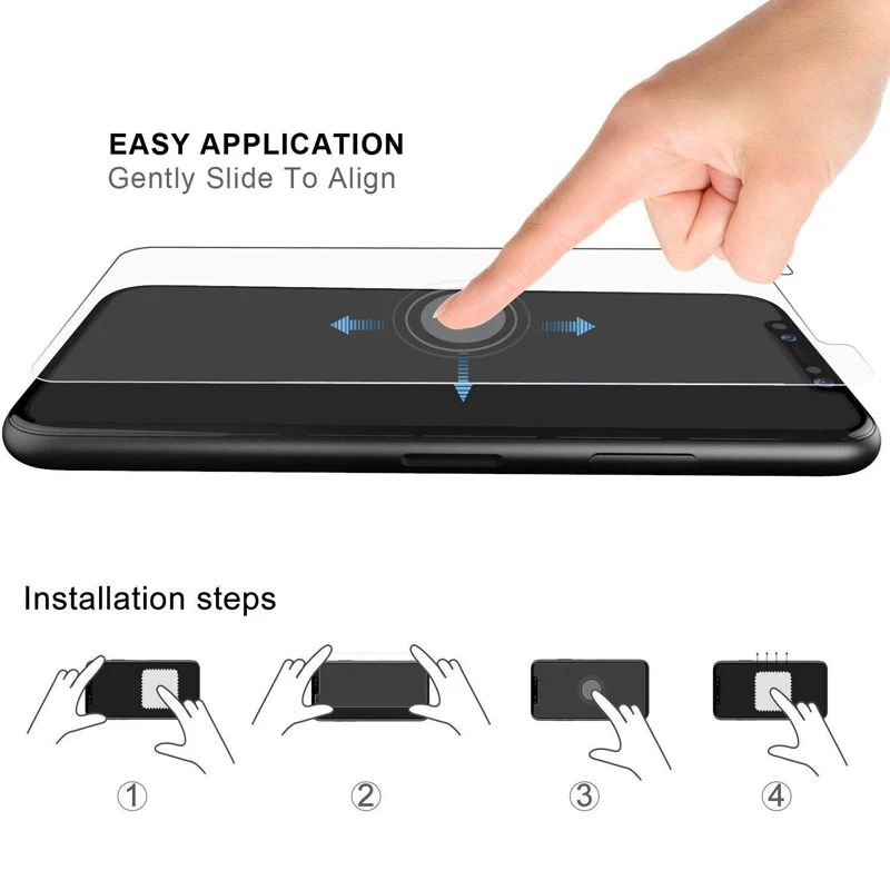 Защитное стекло 9H для iPhone 11 Pro Max защитная пленка экрана 7 6 8 X R XS 12 Защитная
