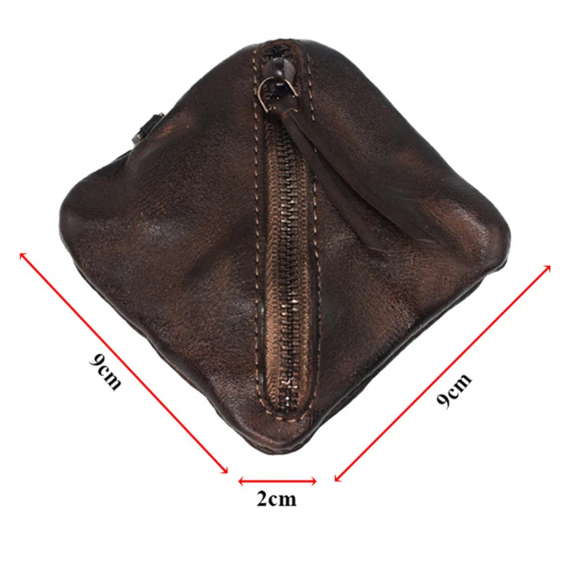 2019 кошелек из натуральной кожи для монет женщин и мужчин винтажный небольшой
