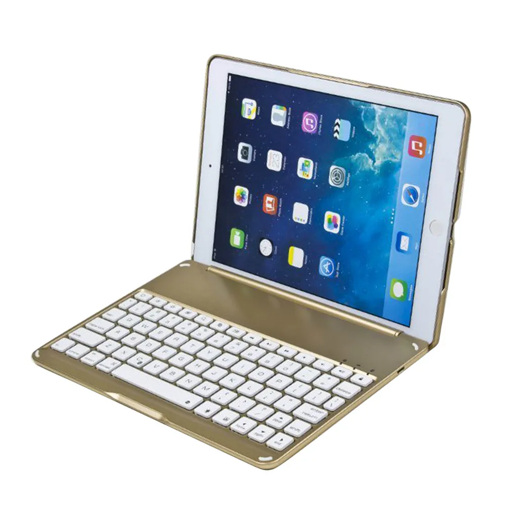 VOBERRY Bluetooth ультра тонкая клавиатура беспроводная эргономичная Ipad с кожаным
