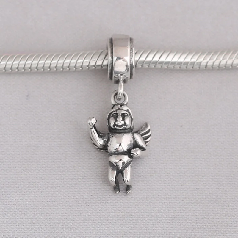 Серебряный Подвески Кулон Diy серебряные подвески Ангелы для оригинальный Pandora
