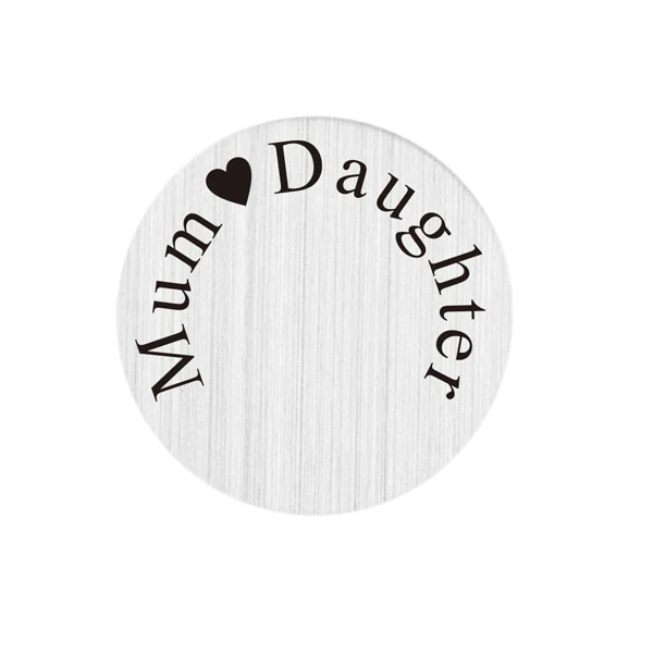 Оптовая продажа плавающие медальоны из нержавеющей стали для мамы и дочки 22 мм |