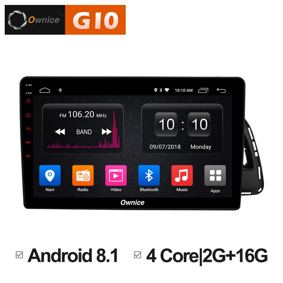 Ownice C500+ G10 10.1 inch Android 8.1 8Core Car GPS PC for Audi Q5 2010 2011 2012 - 2018 Support 4G sim DAB TPMS Radio Players |