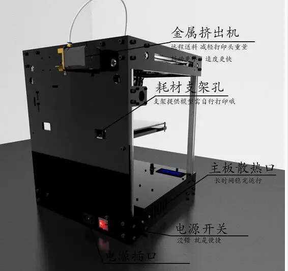 3D принтер ultimaker 2 Крест структура вала Diy Kit