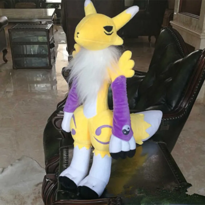 Огромный 55 см гигантские Ручной цифровой Монстр дигимон Укротители Renamon Мягкие