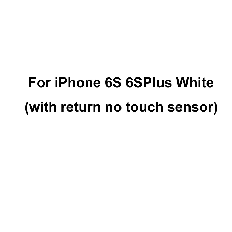 For 6S 6SPlus White Сенсорный датчик отпечатков пальцев гибкий кабель для iPhone 5S 6 6 Plus 6S 6S Plus 7 7 Plus Кнопка возврата домой отпечатков пальцев Touch ID - Цвет: For 6S 6SPlus White