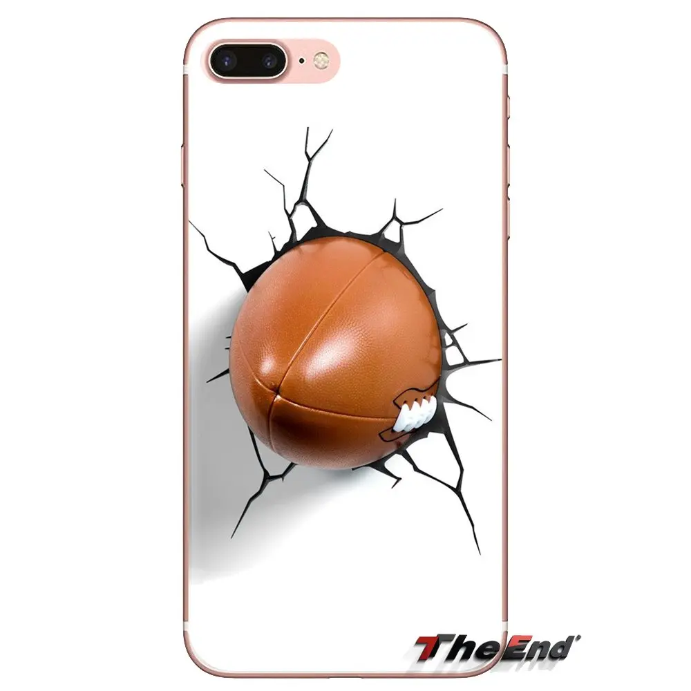 rugby ball Transparent Soft Shell Covers For Samsung Galaxy S3 S4 S5 Mini S6 S7 Edge S8 S9 S10 Plus Note 3 4 5 8 9 |