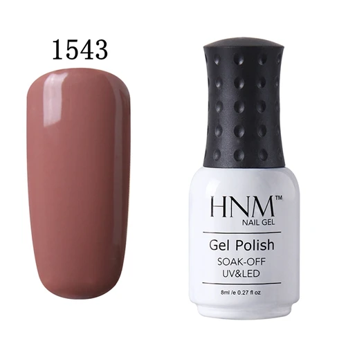 HNM 8 мл УФ-гель для ногтей светодиодный светильник Гель-лак 58 цветов Гель-лак чистые цвета Полупостоянный Гель-лак для ногтей основа - Цвет: 1543