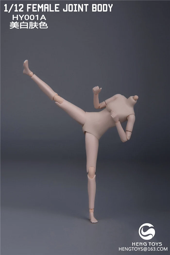 1/12 Scale Sexy Super-Flexible Female Joint Body Figure Pale/Suntan Color for Collecible 6 inches Action Figurine Dolls