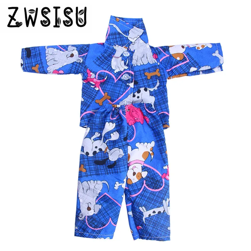 

2017 new cute pajamas, suitable for 18 inch boy doll wear, give children the best Christmas gift