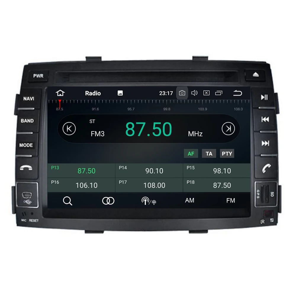 Автомагнитола 2 Din 7 дюймов IPS Android 10 для Kia Sorento 2009 2012 GPS навигация мультимедиа DSP