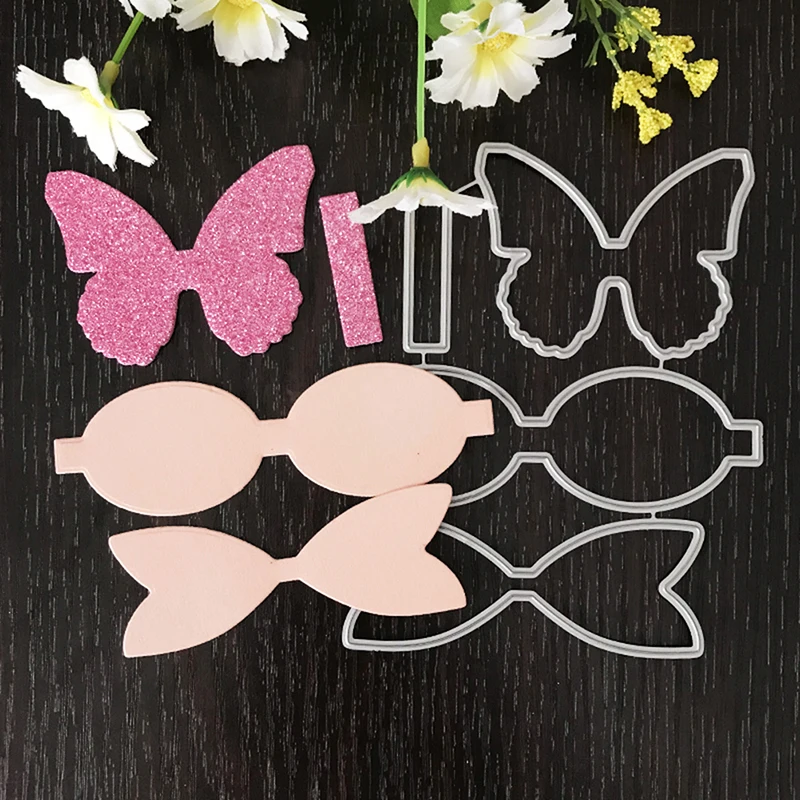 12 5 см x 11 с бантом дизайн Трафаретный вырубной штамп для трафареты скрапбукинга