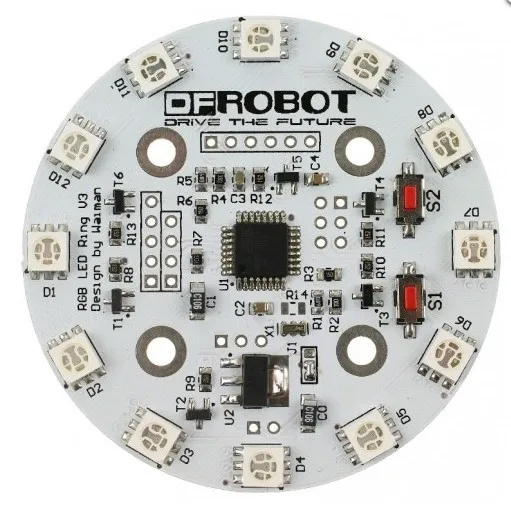 DFRobot Радуга СВЕТОДИОДНОЕ Кольцо (rduino совместимы) RGB полный-цвет последовательного