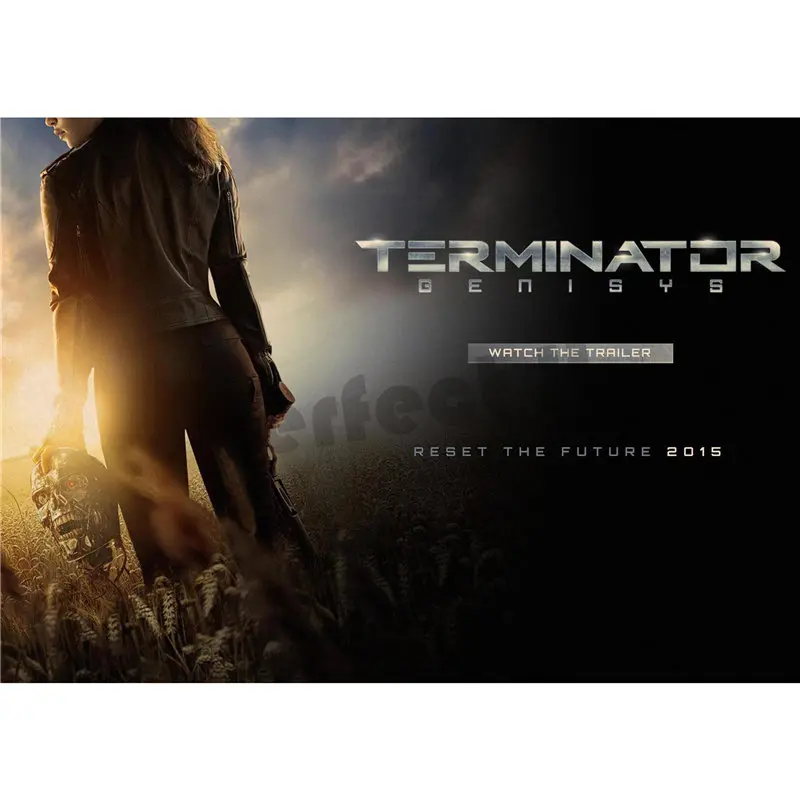 Декор для дома Terminator Genisys Постер из крафт фильма наклейки на стену|wall sticker|home