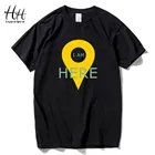 HanHent, gps позиционирование, мужские футболки, креативный хлопок, забавная футболка для мальчиков, короткий рукав, летние футболки, гики, футболки для мужчин