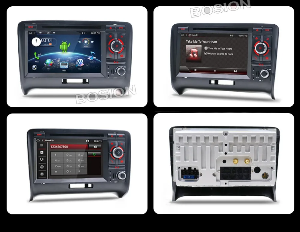 Восьмиядерный " 1024*600 2Din Android 9,0 радио gps для Audi TT MK2 8J 2006 2007 2008 2009 2010 2011 2012 автомобильный dvd-плеер gps радио
