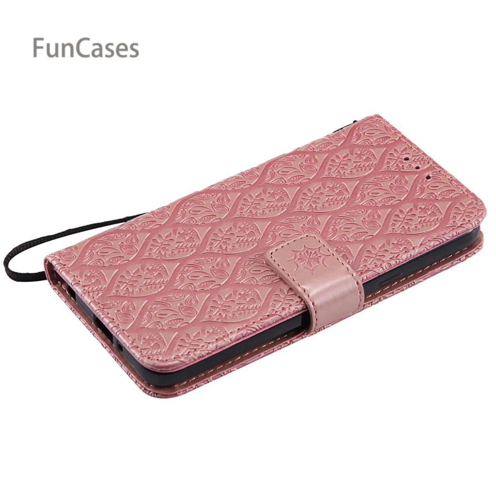 Лоза подставка чехол на магнитном замке Coque LG Q6 из искусственной кожи задняя