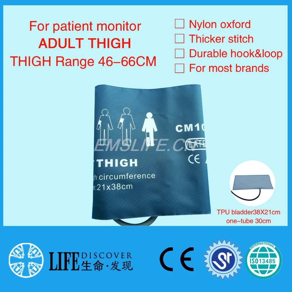 

Adult thigh NIBP Cuff with bladder single-tube nylon coat BP CUFF