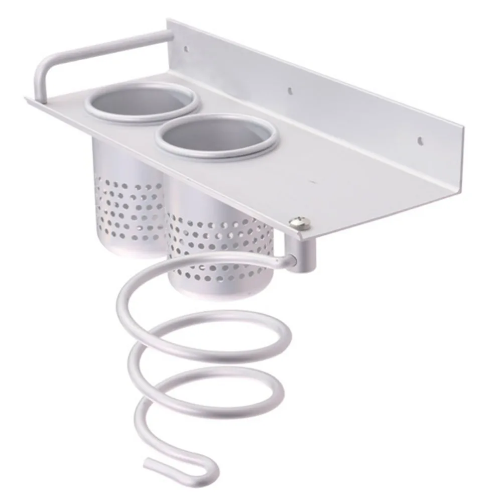 Космический алюминиевый органайзер для хранения на полке держатель фена