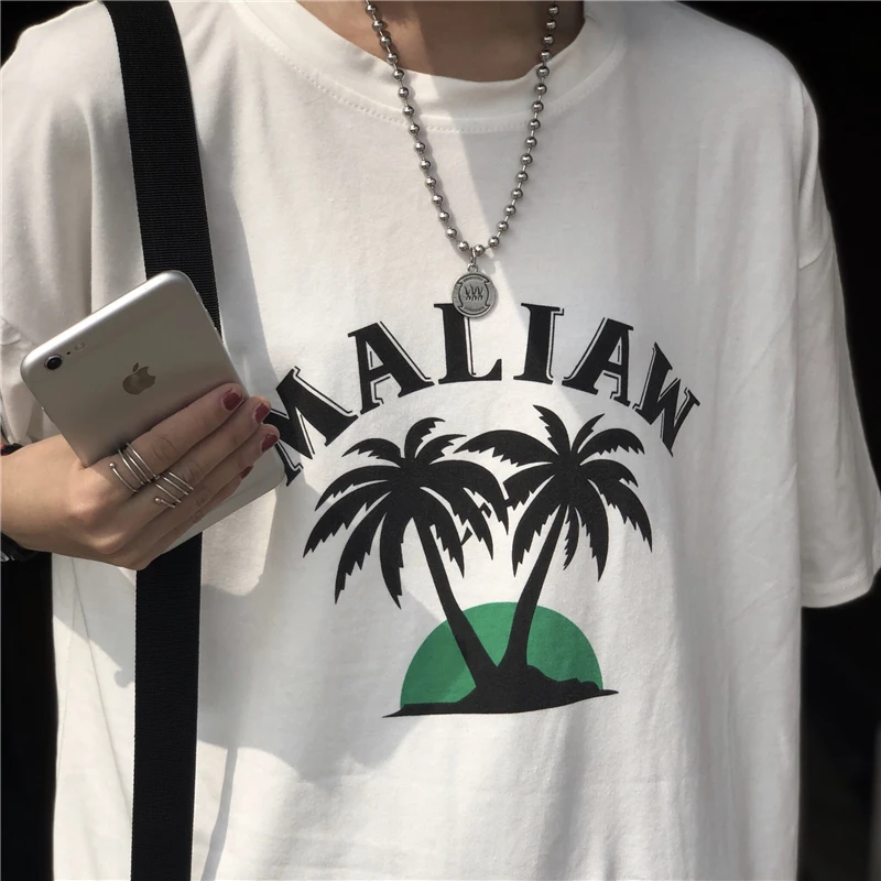 YouGeMan Модная белая футболка Femme 2019 летние женские топы корейский стиль Ulzzang Harajuku