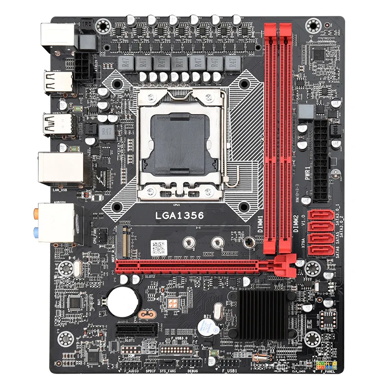 X79 материнская плата LGA1356 MATX USB2.0 SATA2 PCI E NVME M.2 SSD поддерживает регистр и память ecc
