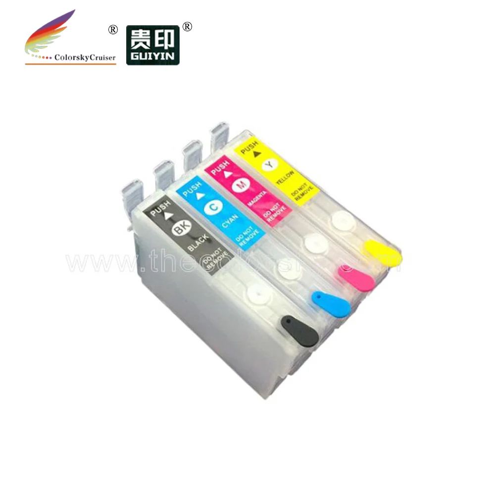 (RCE IC4CL31) Заправляемый картридж с чернилами для Epson IC4CL31 ICBK31 PX A550 V500 V600 KCMY|ink cartridge|ink
