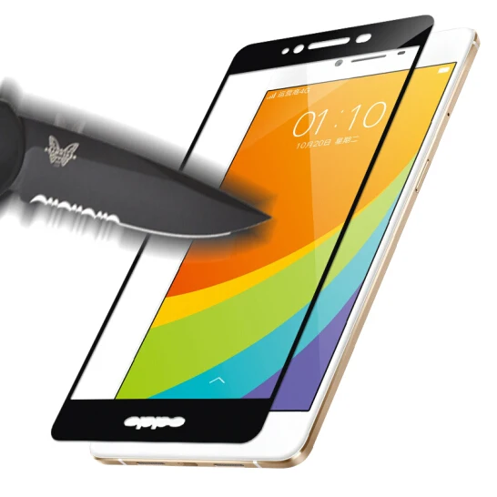 9D Защитное стекло для OPPO R7 R7S PLUS защитная пленка из закаленного стекла 9H |