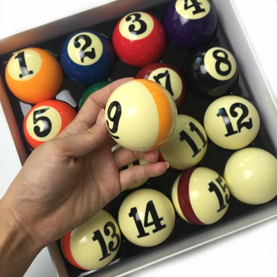 big ball No Стандартный билльярдный пул шары 57,25mm смолы Бильярд настольная игра шарики 2 1/4 дюйма полные наборы шары бильярдные аксессуары - Цвет: big ball No
