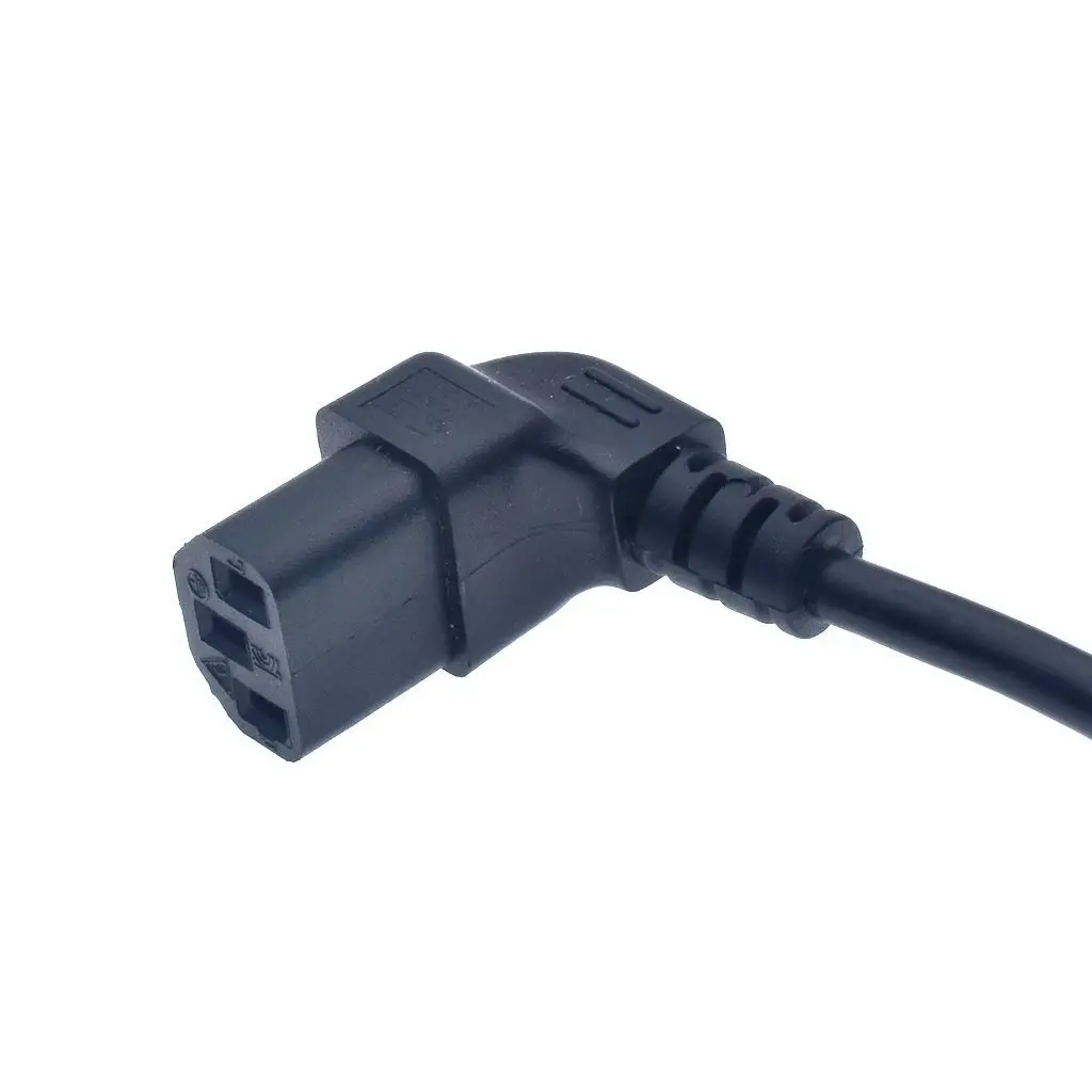 Шнур питания Schuko CEE7/7 штекер для IEC320-C13 Женский прямоугольный кабель адаптера питания для настенного крепления тв
