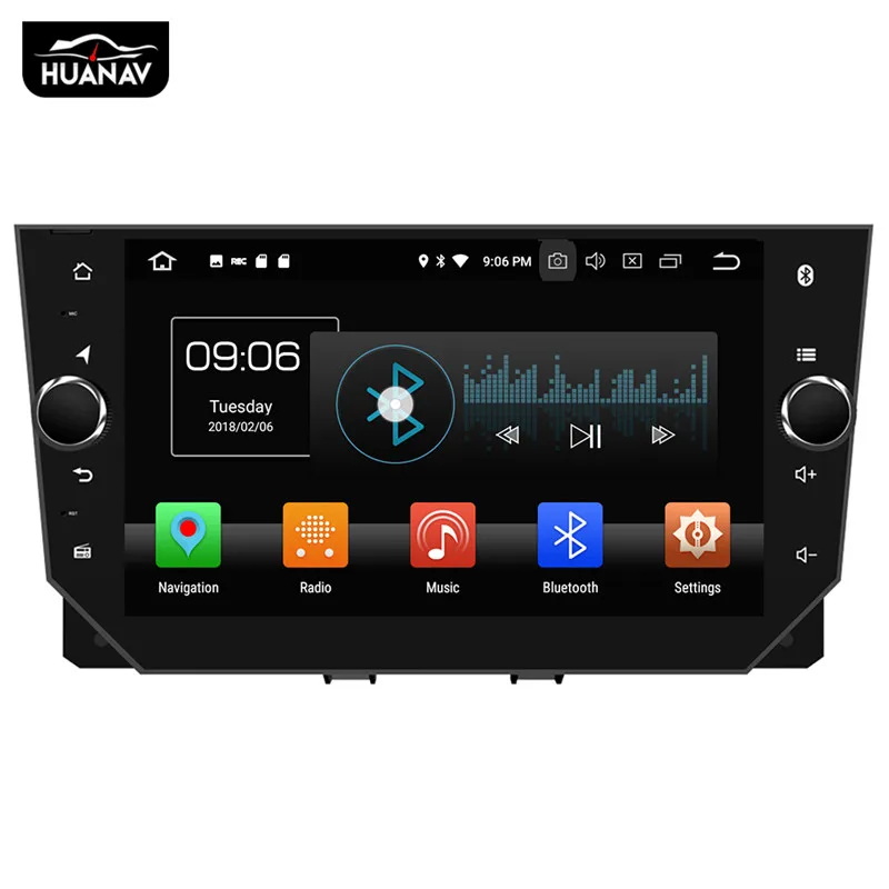 HUANVA Android8.0 нет DVD плеер автомобиля gps навигация для сиденья Ibiza мультимедиа автомобильный Радио плеер стерео авто лента recorde