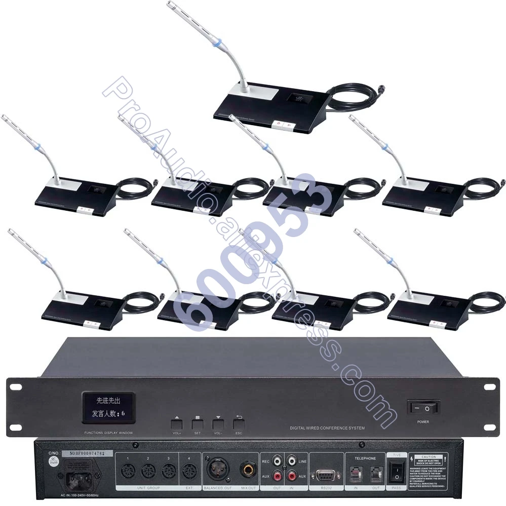 MICWL Pro обсуждение проводной речи Голосовая система конференц зала 1 Председатель 8