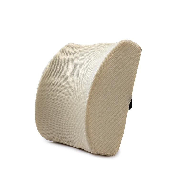YK008 Beige Мягкая пена с эффектом памяти Поясничный массажер для спины поясная подушка для стула подушки для сиденья автомобиля домашний офис снимает боль - Название цвета: YK008 Beige