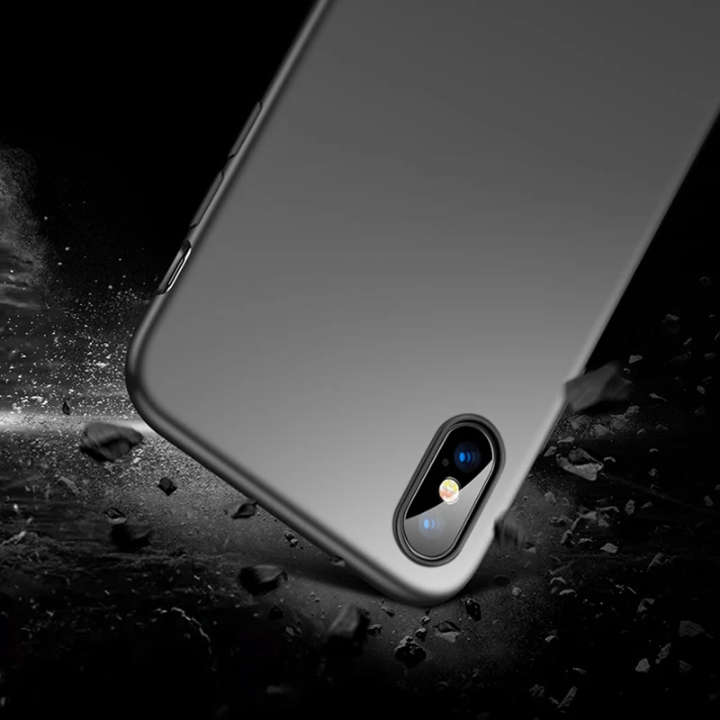 Силиконовый чехол для Apple iPhone X Xs Max XR простой телефона Тонкий Матовый задняя