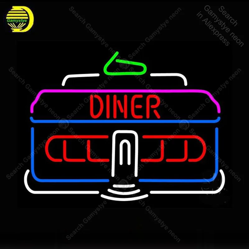 Neon Sign for Diner Car Outdoor Neon Bulb Sign Display Beer Bar Light up wall sign Accesaries decor Room Custom nein sign Lamp