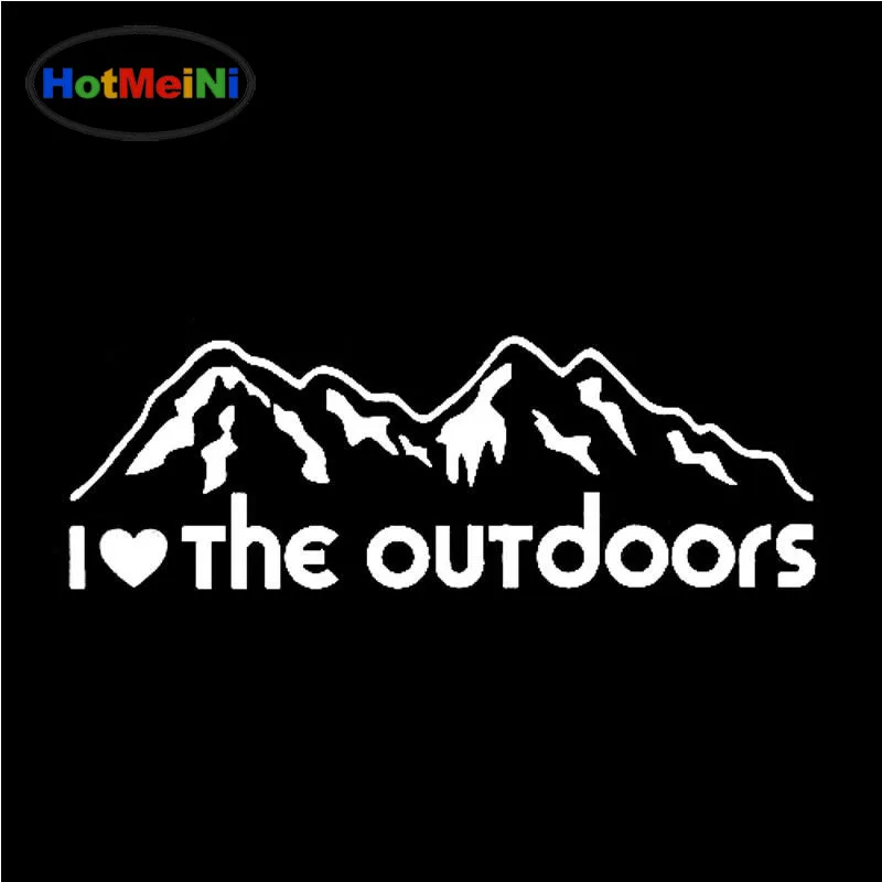 Стайлинг автомобиля HotMeiNi I Love The outdoor охота пеший туризм рыбалка альпинизм