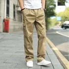 Плюс Размеры 6XL брюки-карго лето-осень Для мужчин повседневные штаны с большой карман свободные шаровары Хип-хоп брюки Широкие брюки джоггеры