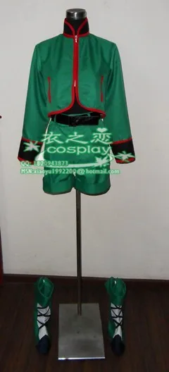 Новинка; костюм Gon Freecss; Аниме Охотник х Охотник Гон Freecss; пальто для косплея; брюки; пояс; обувь; чехол