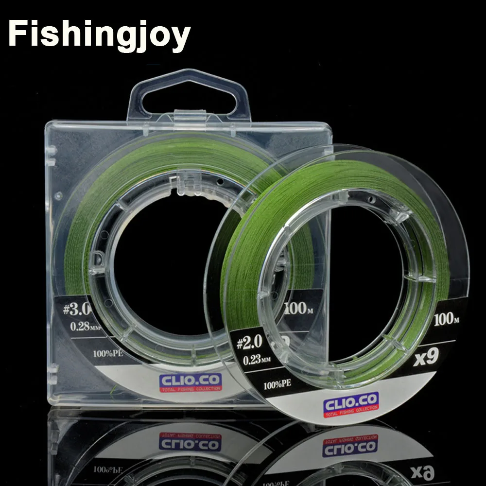 Fishingjoy 100 м 9 нитей PE плетеная леска невероятно прочная веревка Multifilament для