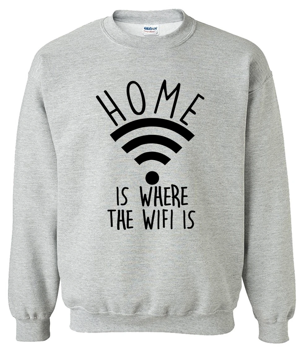 Мужская спортивная одежда Home Is The Wi Fi 2019 флисовые толстовки высокого качества