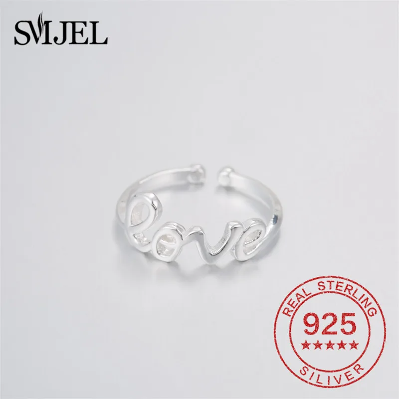 Женское серебряное кольцо SMJEL с надписью Eternity Love 100% Стерлинговое Серебро 925 пробы