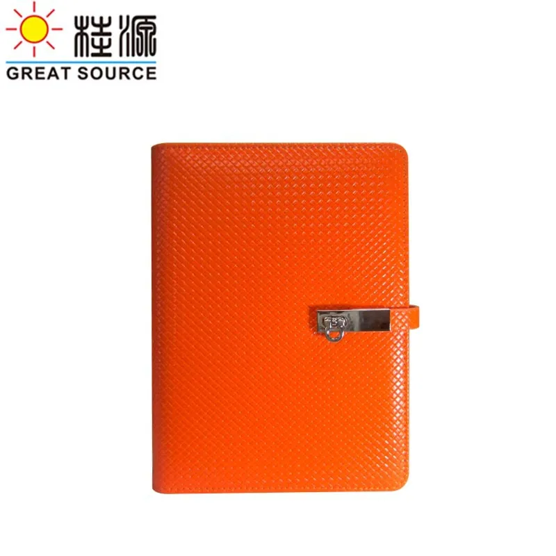 Orange B5 планировщик связующее кольцо блокнот кожаный чехол B5 блокнот календарь планировщик прозрачный файл сумка цветная наклейка мягкая линейка подарочный набор - Цвет: Orange