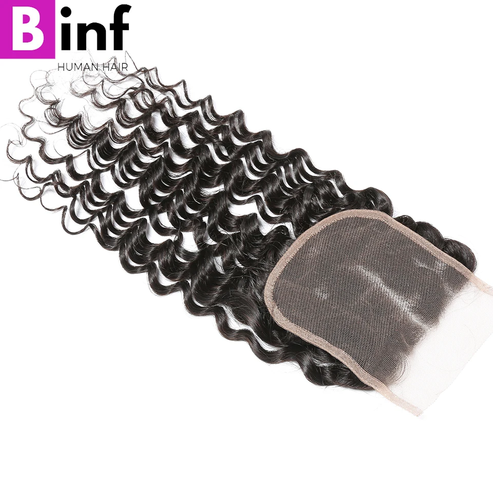 Бразильские волнистые волосы 4x4 кружевные Remy свободная часть 100% человеческие