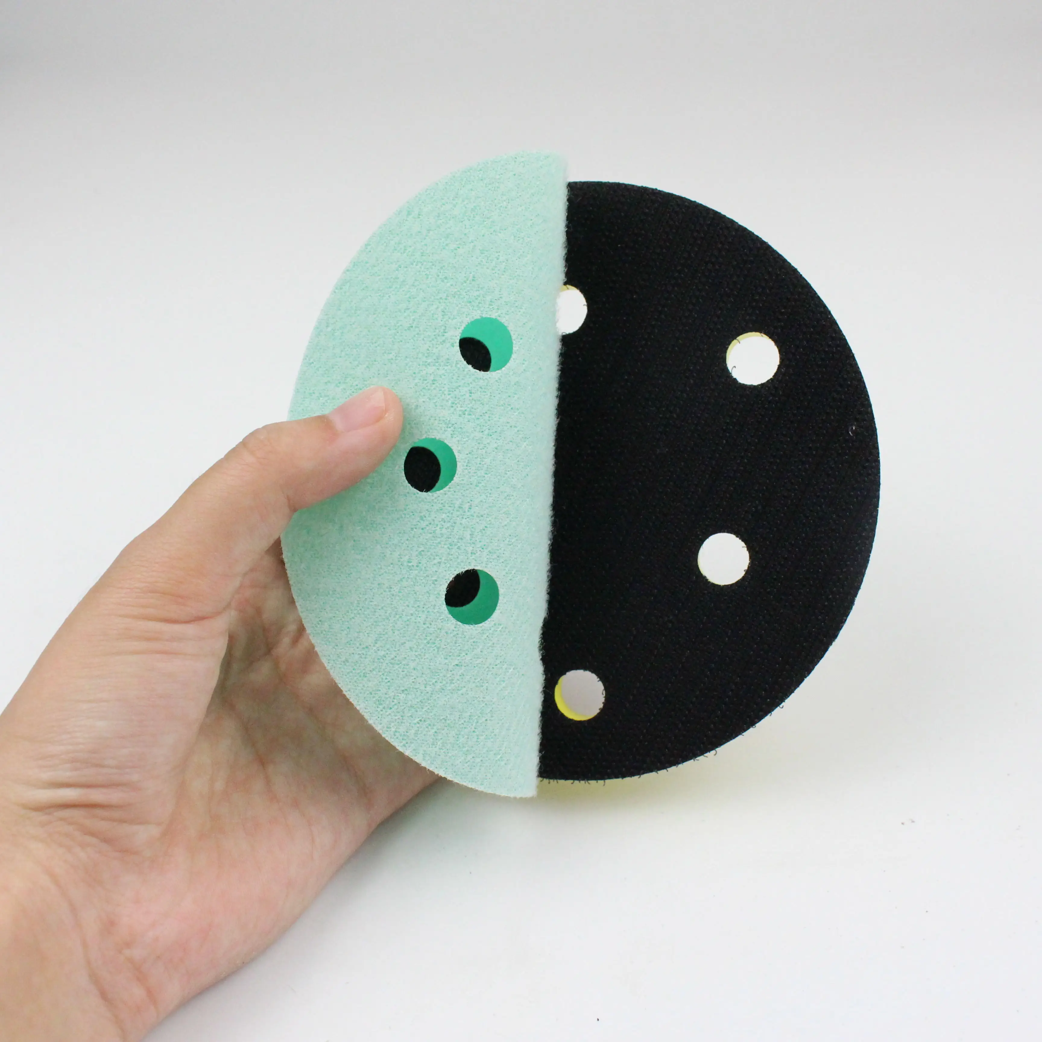 MAXMAN 10Pcs Sandpaper 5Inches 8Hole Sanding Disc 60-2000 Grits Green Film Disk Flocking Water Sand Dry/Wet Grinding | Инструменты