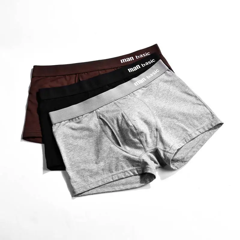 1 шт. дышащее Мужское нижнее белье Мягкие боксеры Homme Boxershorts Basic U трусы с